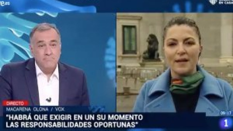 La portavoz de Vox acusa a China de traer "la peste" y "el caldo de cultivo" del comunismo en una intervención de esperpento en TVE