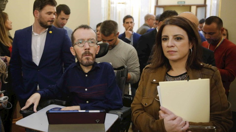 Adriana Lastra, pablo Echenique, Gabriel Rufián, coronavirus, Congreso