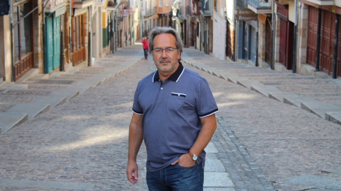 Paco Guarido, en la calle Balborraz de Zamora.