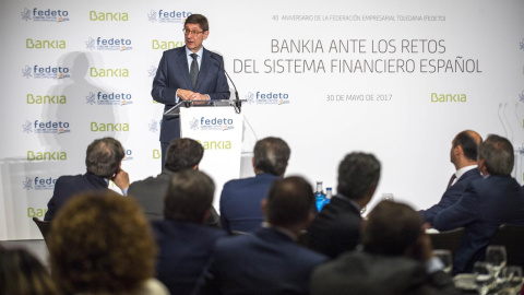 El presidente de Bankia, José Ignacio Goirigoizarri, en un desayuno informativo organizado por la Federación Empresarial Toledana (Fedeto). E.P.