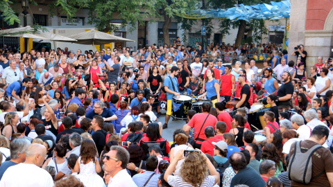 Una imatge del pregó de les Festes de Gràcia de l'any passat. ACN