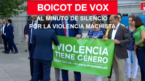 Boicot de Vox al minuto de silencio contra la violencia de género