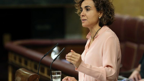 La Ministra Montserrat durante el debate de Presupuestos en el Congreso / EFE/Ballesteros