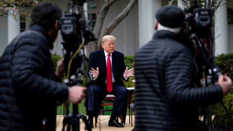 Trump participa en una entrevista con la cadena Fox. Efe