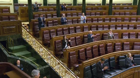 Aplauso a los sanitarios en el Congreso de los Diputados