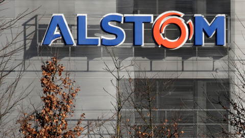 El logo de Alstom en su planta en Semeac, cerca de la localidad francesa de Tarbes. REUTERS / Regis Duvignau