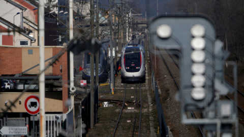 Vista de un convoy en la fábrica de Alstom de trenes de alta velocidad, en la localidad francesa de Belfort. REUTERS / Vincent Kessler