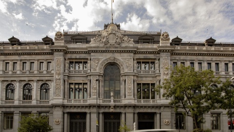 Fachada del edificio del Banco de España situada en la confluencia del Paseo del Prado y la madrileña calle de Alcalá.E.P./Eduardo Parra