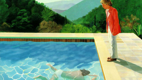  Retrato del Artista (Piscina con dos figuras)” de David Hockney (1971)