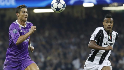 Cristiano Ronaldo, durante la final de la Liga de Campeones. / CHEMA MOYA (EFE)