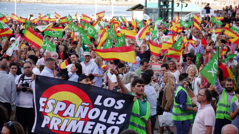  Los asistentes a un acto de precampaña electoral de Vox, en los Jardines del Náutico, a 27 de junio de 2023, en Gijón, Asturias (España). Xuan Cueto / Europa Press (Foto de ARCHIVO)