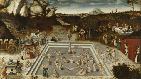 'La fuente de eterna juventud', de Lucas Cranach el Viejo. / Gemäldegalerie