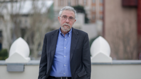 17/02/2020- El economista estadounidense Paul Krugman, posa tras su entrevista en la Fundación Rafael del Pino, en Madrid. / EUROPA PRESS