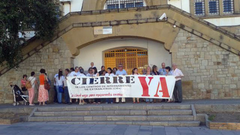 Una protesta por el cierre del CIE de Algeciras.- ARCHIVO