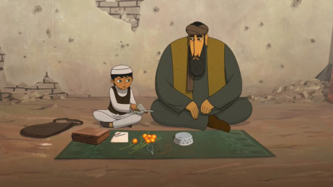 Escena de la película de animación 'The Breadwinner (El pan de la guerra)'.