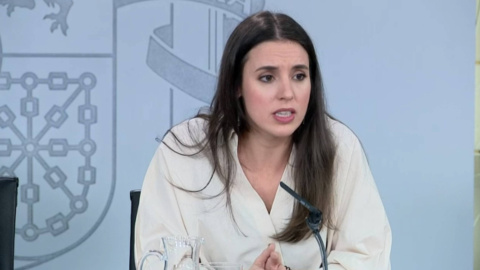 Irene Montero en la rueda de prensa posterior al Consejo de Ministros del 17 de enero de 2020