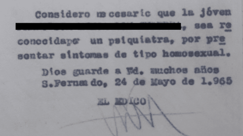 Imagen del extracto de un expediente.- Archivo personal de Consuelo García del Cid