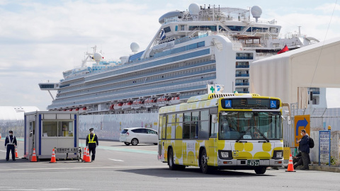 18/02/2020.- Imagen del crucero Diamond Princess, anclado en Japón por la cuarentena por el coronavirus. / EFE