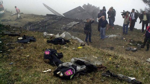 Imagen del lugar del accidente del Yak-42 en el monte Pilav (Turquía), en mayo del 2003.