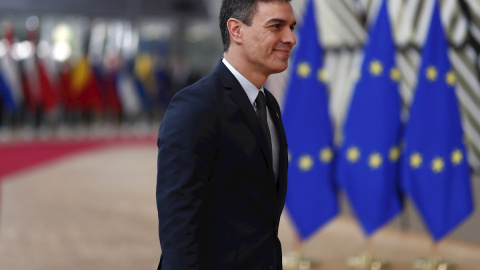 Pedro Sánchez a su llegada a la Cumbre Europea de esta tarde | EFE