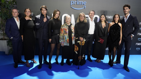  María Pombo y su familia en la 'premiere' de su documental, a 27 de noviembre de 2023 - EP