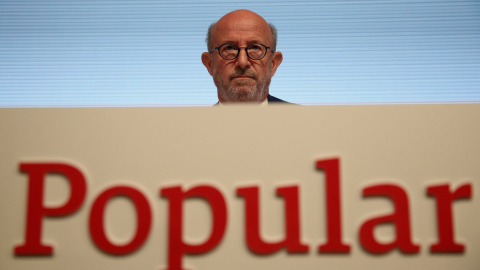 El presidente de Banco Popular, Emilio Saracho, en su primera junta de accionistas. REUTERS/Juan Medina