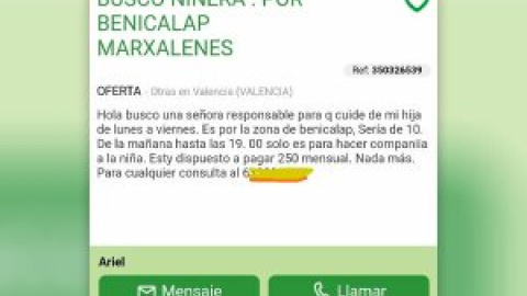 MierdaJobs - "Busco niñera de 10 a 19. Pago 250 euros al mes": cuando la precariedad contrata aún más precariedad