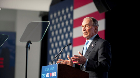 El candidato presidencial demócrata Mike Bloomberg durante el mitin de campaña en Salt Lake City, Utah, EEUU | REUTERS / Ed Kosmicki