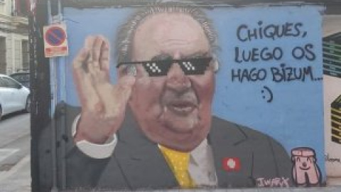 El autor del grafiti de Juan Carlos I: "No me he metido con la Casa Real sino con el rey emérito"