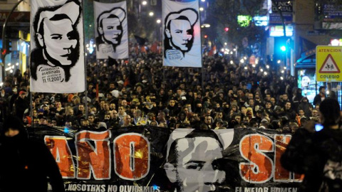 Manifestación en memoria del asesinato de Carlos Palomino. EFE/Archivo