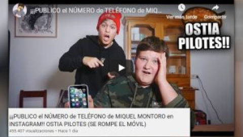 "Hay que proteger a este chaval": críticas a un 'youtuber' por publicar el número del menor de "hostia pilotes"