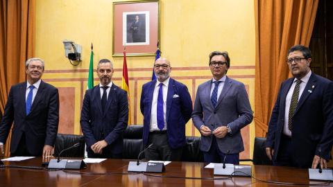 Rogelio Velasco, Juan Bravo, Alejandro Hernández, Manuel Gavira y Francisco Serrano. Europa Press