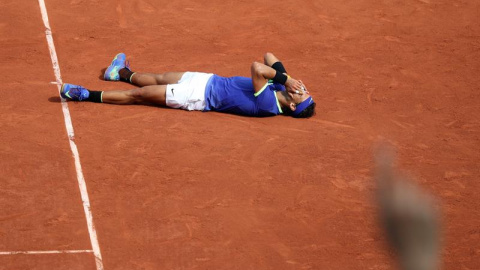 Rafael Nadal en la final de Roland Garros. EFE/EPA/Stephan Mueller