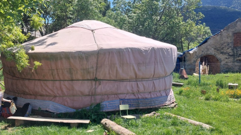 Yurta en Aragón. Imagen de X.