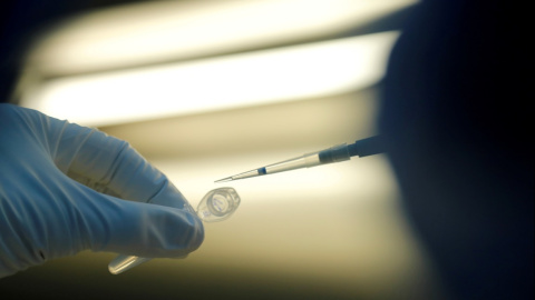 Un científico prepara muestras durante la investigación y desarrollo de una vacuna contra la enfermedad del coronavirus en un laboratorio de la empresa de biotecnología BIOCAD en San Petersburgo, Rusia. REUTERS / Anton Vaganov