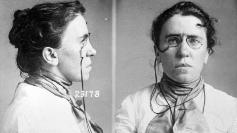 Emma Goldman (1869-1940), anarquista, feminista, escritora. Library of Congress.