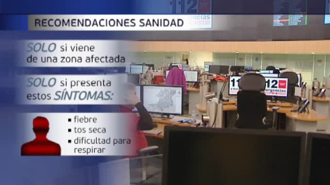 Sanidad recomienda no acudir al hospital si no se presentan síntomas aunque se venga de una zona de riesgo