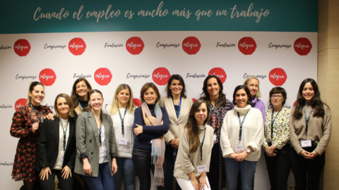 Mentoras del Banco Santander que participan en el programa De mujer a mujer