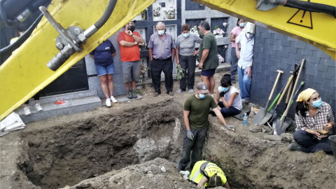 Aumentando el perímetro de búsqueda de la exhumación