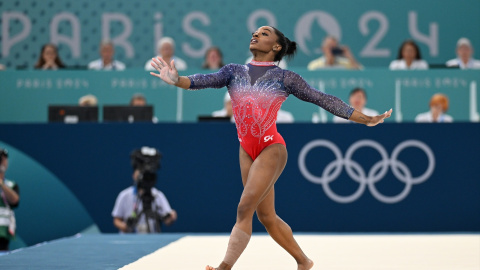  Simone Biles en las Olimpiadas de París. Europa Press.