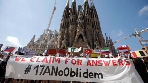 Barcelona y la Generalitat piden 95 y 44 años de prisión para los procesados por el 17A. PAU BARRENA / AFP / Archivo