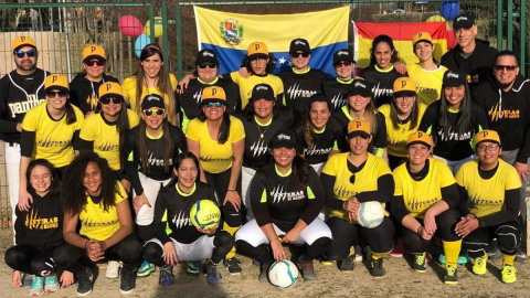 Plantilla del equipo de kickingball Panteras de Madrid.