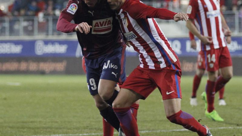 Lucas Hernández en un partido del Atlético de Madrid / EFE