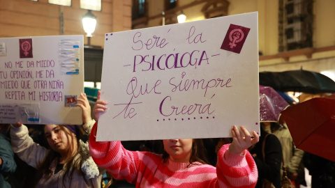  Imagen de archivo de una manifestación del 8M en Sevilla. Europa Press.