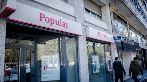 Sucursal del Banco Popular en Madrid. E.P.