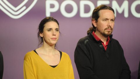 Irene Montero y Pablo Iglesias en una imagen de archivo. EP.