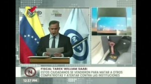 La fiscalía de Venezuela acusa al ciudadano estadounidense de "terrorismo y tráfico de armas"