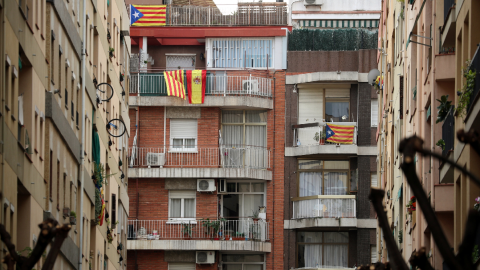 Balcones en Catalunya. / EFE