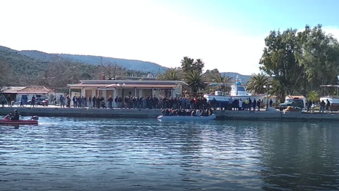 Alta tensión en Lesbos