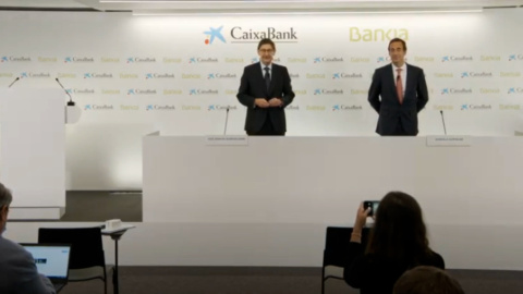 Presentación acuerdo fusión entre CaixaBank y Bankia en València